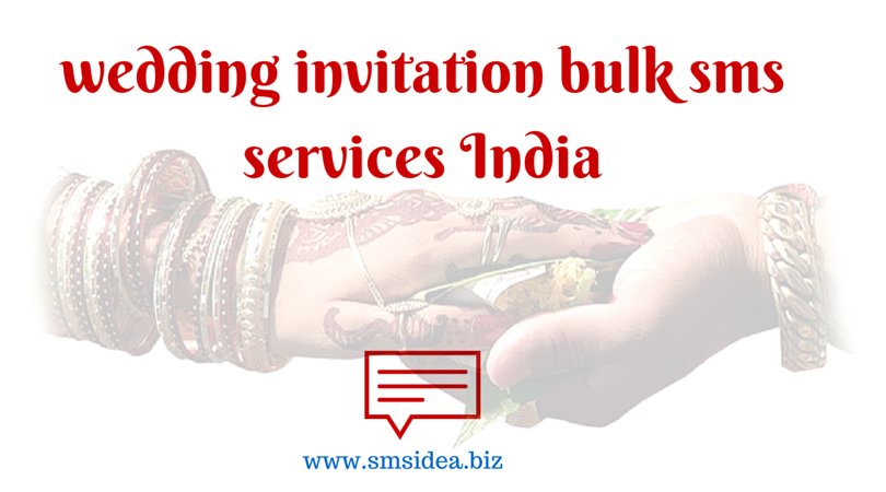 bulk sms for wedding invitation